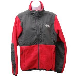 The North Face Women's Denali Polartec Full Zip Fleece Jacket, Red / Gray, M